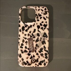 Loopy iPhone 14 Pro Max Case Tortoise Print Phone Case